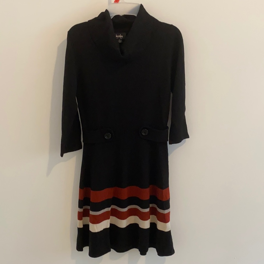 Turtleneck elegant winter dress
